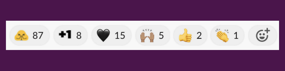 several random slack reaction emoji